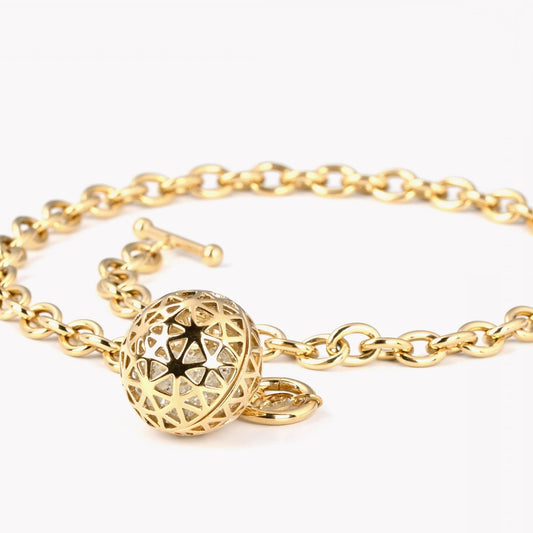 Collier en acier avec boule brillante - Sublimella